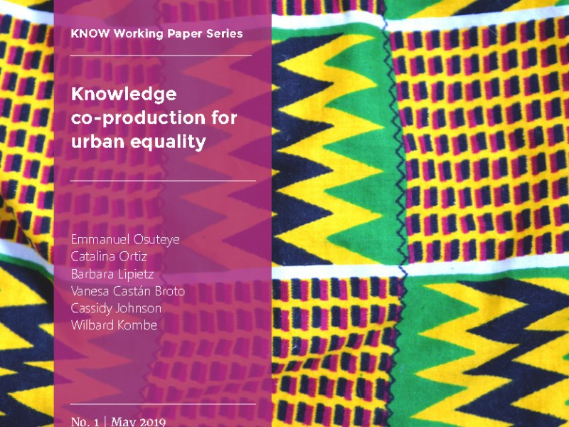 Knowledge Co-Production for Urban&nbsp;Equality