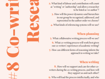 #8 Co-writing Research