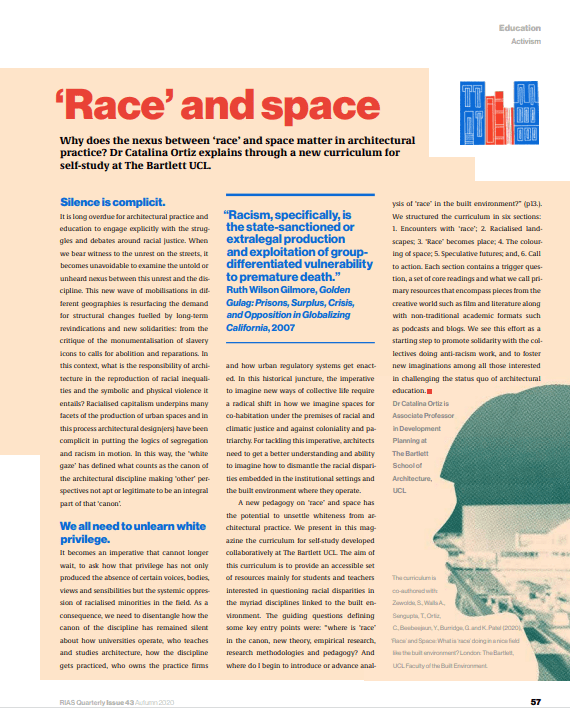 ‘Race’ and Space&nbsp;Article